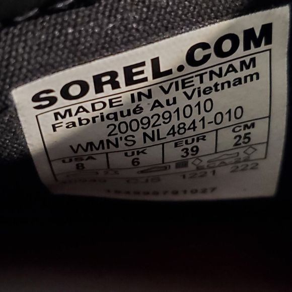 Sorel Lennox Hiker Womens Size 8 Lace Up Waterproof Ankle Boots Black Leather - Picture 10 of 12